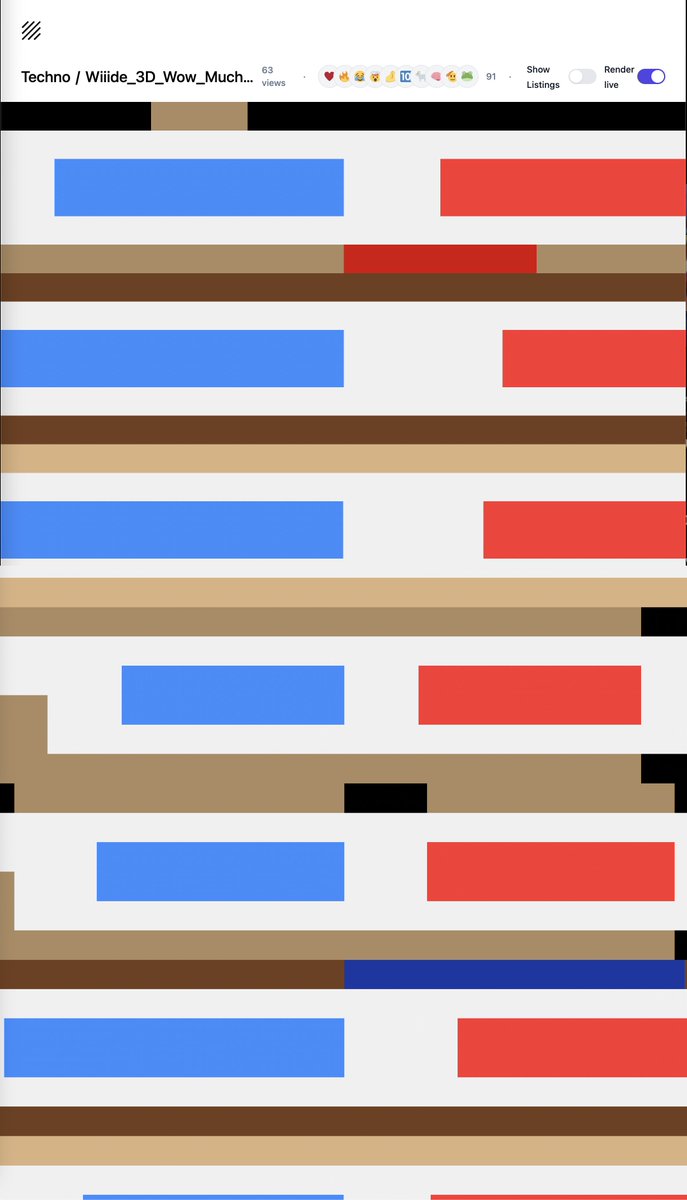 wiiides's tweet image. Pretty funny and cool gallery on @0xDecaArt by @0xTechno so wide its truly on some generative art madness here. Love it

deca.art/Techno/wiiide_…