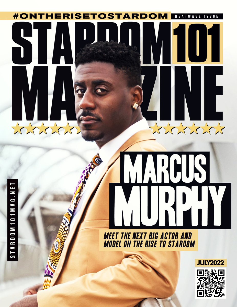 Stardom101Mag's tweet photo. July Issue of Stardom101 Magazine is out now Starring Marcus Murphy from Washington, DC | Heatwave Issue! 2.0| Summer Edition 2022 ST⭐️RDOM #OnTheRiseToStardom #Stardom101Magazine #MarcusMurphy 📸 @Hollywooddevon 🟨⬛️
📚Read and order his issue at https://t.co/JBTihckkoA https://t.co/LZZ8CESgdQ