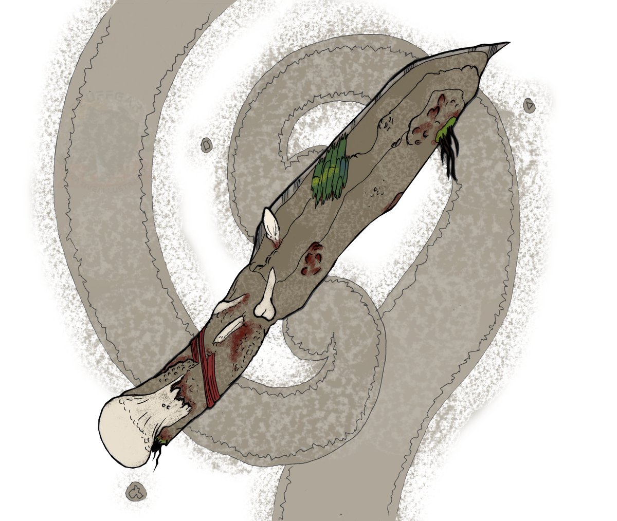 Fluffgar's tweet photo. Illustration (2 of 2) for “Song of Your Life” written by Nicole Lungerhausen - Illustration by Fluffgar 2022 
This short story and more available at @TheFutureFire: https://t.co/bEfcD4pcuz
#FutureFireMagazine #Illustration #art #creative #CreatureDesign https://t.co/LeNOFJGZgZ