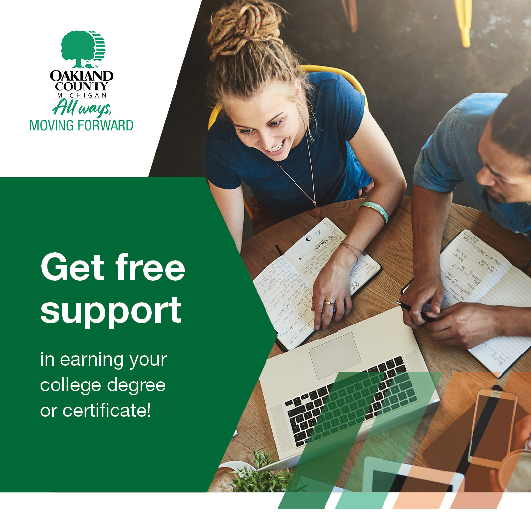 IngridTighe's tweet photo. Oakland County’s Career &amp;Education Navigators help students with transition back college or working toward  technical certification, identifying support services and additional resources to help with work, life and school balance.Take the first step today: https://t.co/EKHpACspqq https://t.co/HtQh8kpwL4