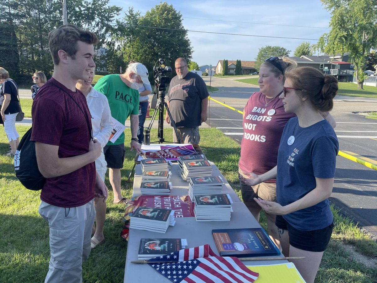 In Muskego tonight, residents and <a href="/AAPIcoalitionWI/">AAPI Coalition of WI</a> are passing out 100 copies of the book educators were stopped from using in their curriculum: “When the Emperor Was Divine,” which delves into the U.S. incarceration of Japanese Americans