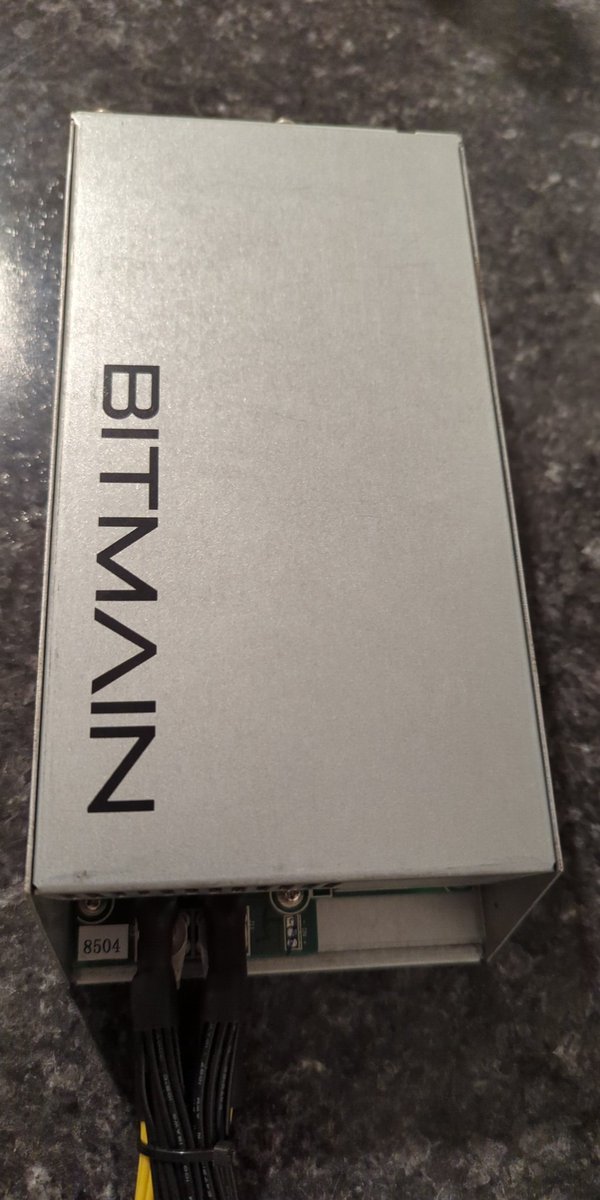RavenBitcoin's tweet photo. I am auctioning for sats: Bitmain APW3++ 1600 Watt PSU for Antminer S9 https://t.co/HmmdArakX9 https://t.co/GoeOcbwrw9