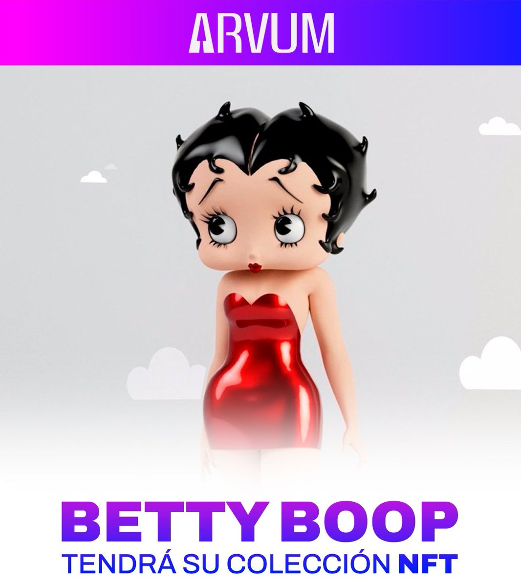 arvumteam's tweet photo. 👉🏻 El emblemático personaje animado contará con 8888 NFT únicos, diseñados por MYAMI Studio, reconocidos por crear moda digital.

📆 La colección estará disponible el 9 de agosto, fecha reconocida como el #BettyBoopDay.

#BettyBoop #NFT #NFTNews #Arvum #ArvumGaming https://t.co/7MPYfrSnbK