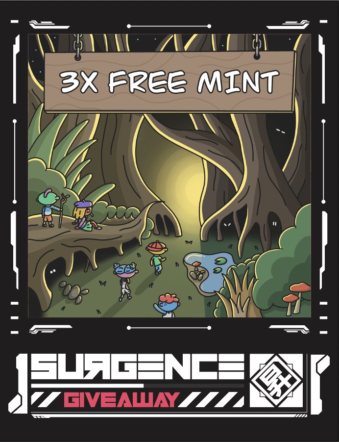 ╔ SURGENCE ⇔ MEEPS
╚ free mint giveaway

⊛ 3 x <a href="/MEEPSofficial/">Head to @MORPSOfficial</a> wl
⊛ 3x @SurgenceNFT access

to enter:
➬ follow @SurgenceNFT <a href="/MEEPSofficial/">Head to @MORPSOfficial</a> @SurgenceLabs <a href="/LightWery29/">LightWery</a>
➬ like + rt
➬ tag 3 agents

[ #NFT #NFTCommunity #freemint ]