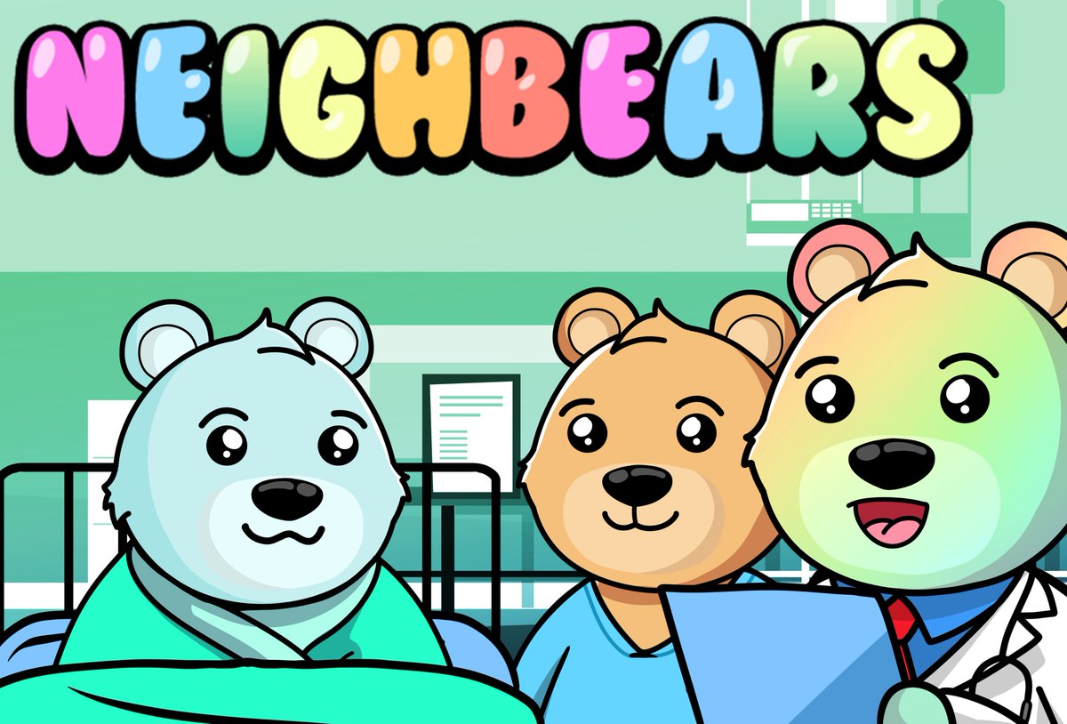 neighbears's tweet image. Down bad? Crypto didn't moon 1000x? 
Don't worry, the Neighbears are prescribing a crypto pump and a free mint this Thursday 8:30pm EST time!

Come join the Neighbearhood! discord.gg/y5SgTp5q