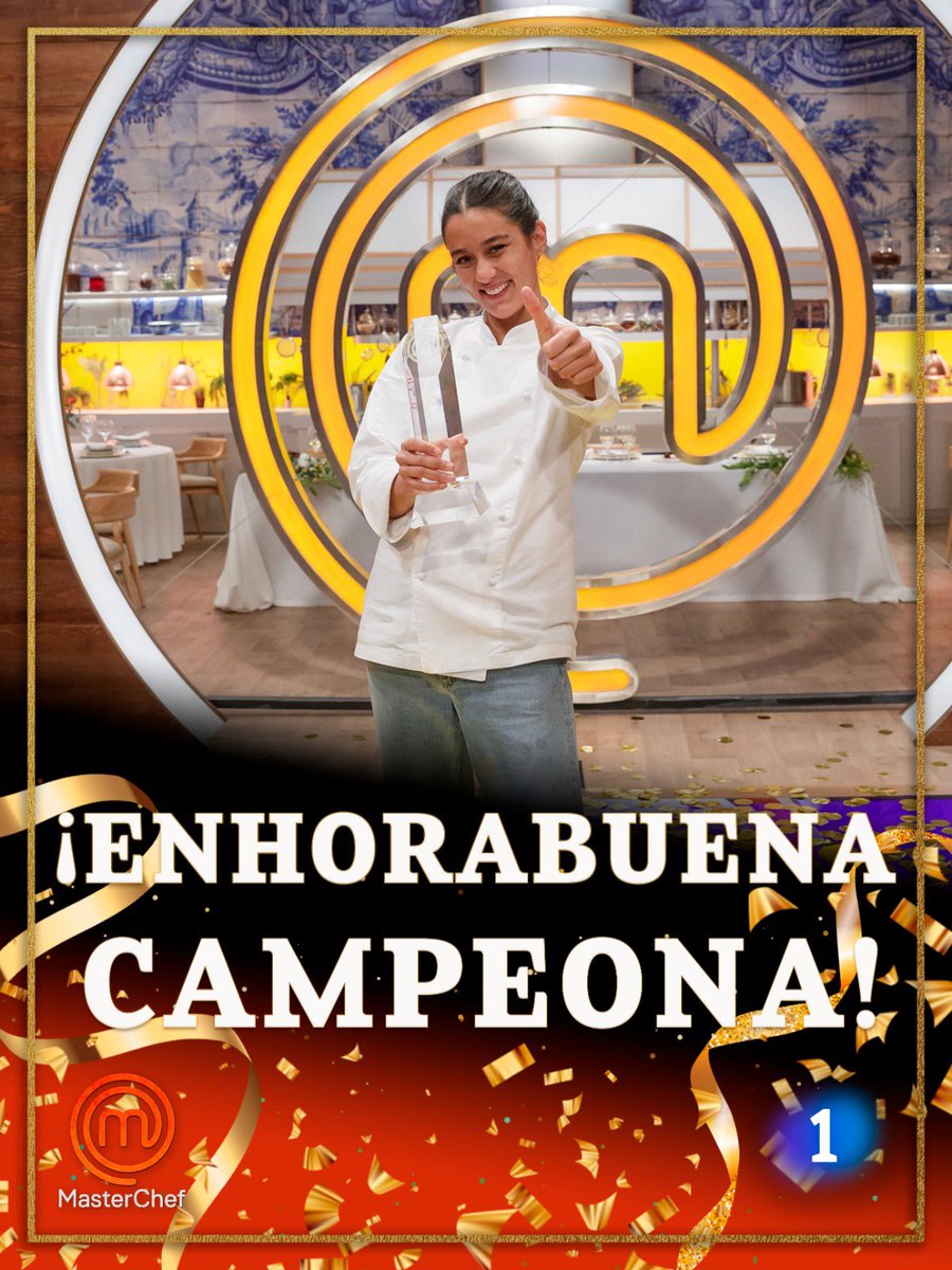 Jordi Cruz Mas (@jordicruzmas) on Twitter photo Muchas felicidades a nuestra ganadora y a todos los aspirantes de esta 10 edición de <a href="/MasterChef_es/">MasterChef</a>. Nos vemos muy pronto en la edición Celebrity!! Muchas felicidades a nuestra ganadora y a todos los aspirantes de esta 10 edición de <a href="/MasterChef_es/">MasterChef</a>. Nos vemos muy pronto en la edición Celebrity!!