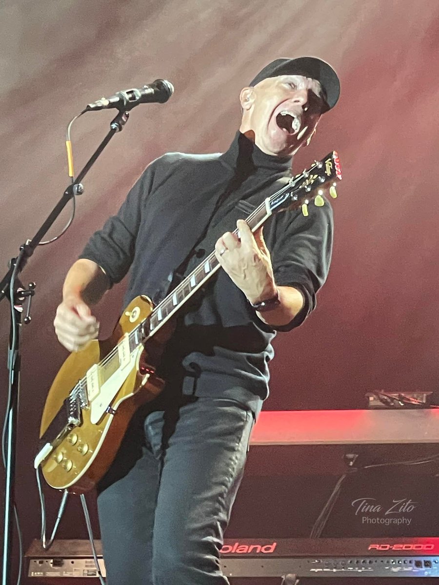 It's been awhile since I tweeted, so I thought I'd share this (cell) shot I took of <a href="/midgeure1/">midge ure💙</a> at last night's show <a href="/Patch_Theatre/">Patchogue Theatre</a> - so glad you're feeling better and was able to perform.  It was an awesome show.  Keep rocking!