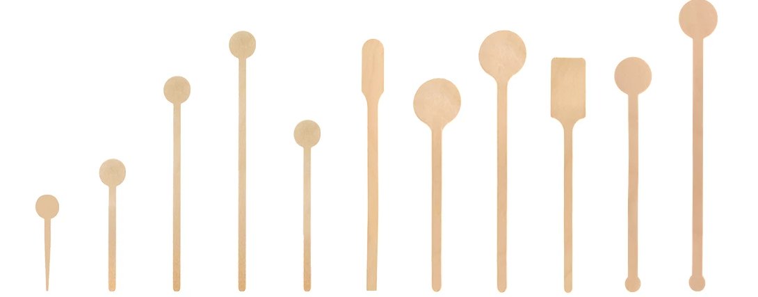 We are a manufacturing company which produces differenent types of wooden and bamboo disposable products. Below pictures are the coffee stirrers that we produce. Different sizes and types are available to meet up different customers' requirements.