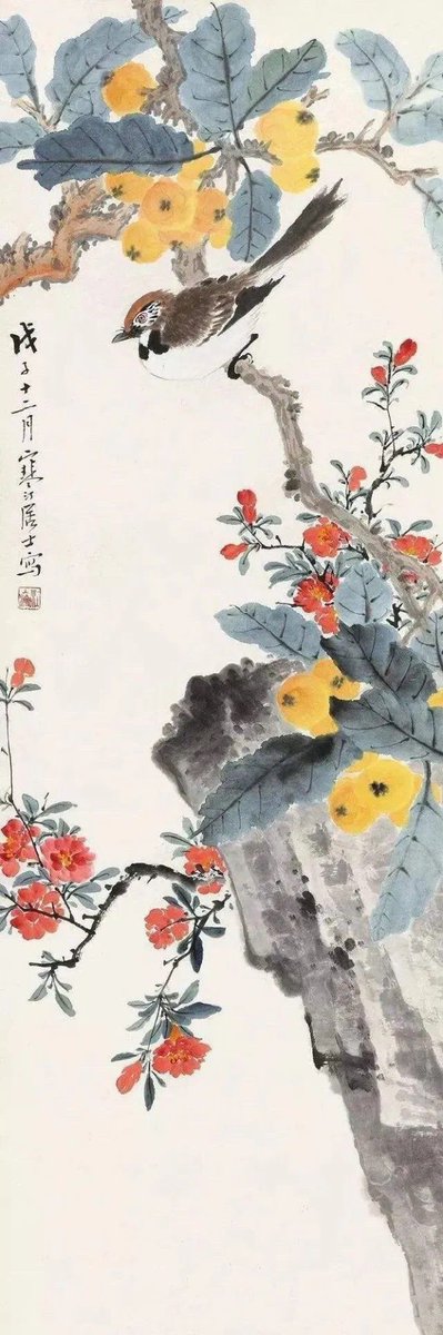 hzffejad's tweet photo. 马万里（1904-1979)原名瑞图，字允甫。别署曼庐，晚号大年。
马万里的绘画艺术，早在他青年时期，就得到了海上诸师友的奖掖和赞誉，吴昌硕曾谓之“活色生香”；曾熙则评他的画“触处春生”；徐悲鸿认为其“画格清丽，才思俊逸”；张大千最喜爱他画的竹，邓散木称“竹奇佳”。 https://t.co/sgug9AZiav