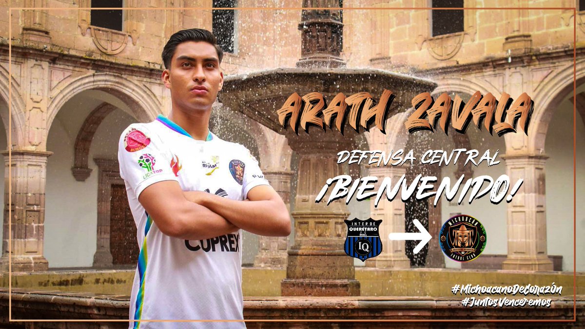 ¡Un refuerzo más!

Desde Querétaro llega Arath Zavala para hacer más fuerte la defensa del negrocobrizo. 💪🔥

Un defensa central fuerte, de buen juego aéreo y con mucho liderazgo. 🤩

¡Bienvenido a tu casa, Michoacán! 🖤🧡🤍

#JuntosVenceremos #MichoacanoDeCorazón