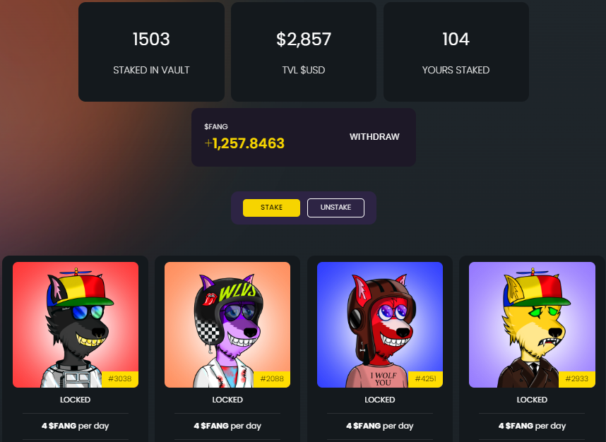 NFTsWithSOL's tweet photo. @WonkyWolvesDAO If you wanna get that $FANG ASAP, imma give you some cheat codes...
🎅 + 🧝 - Santa &amp; Elf hats stake highest
😇 + 👑 - Halos &amp; Crowns also get a bonus
Now go get you some wolf steak before they MUTATE into WEREWOLVES!!!
#WONKWONK
#AHWoooooo https://t.co/jNO8ilYFue