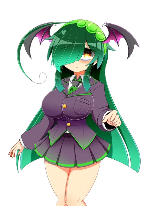 ずんちゃん制服コス実装とメカクレ実装!! 