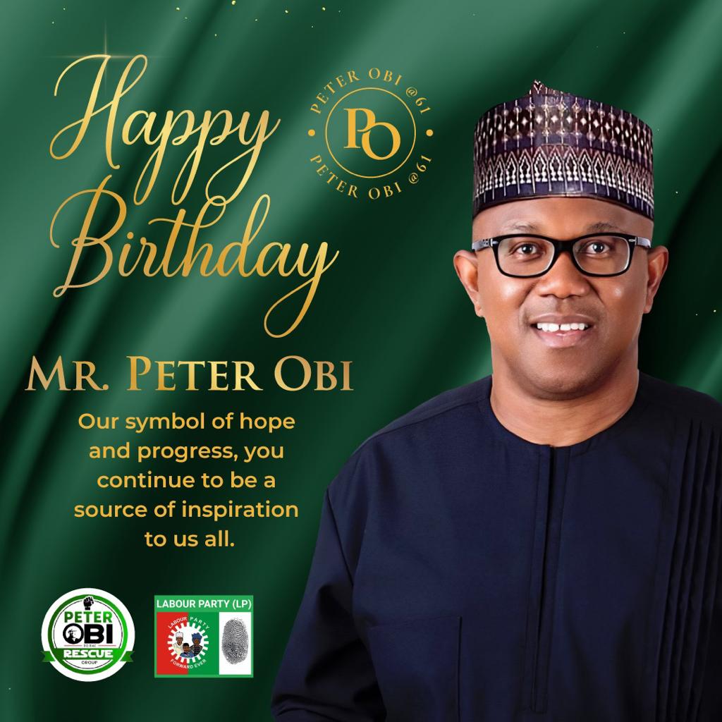 Happy birthday H.E. Peter Obi. 