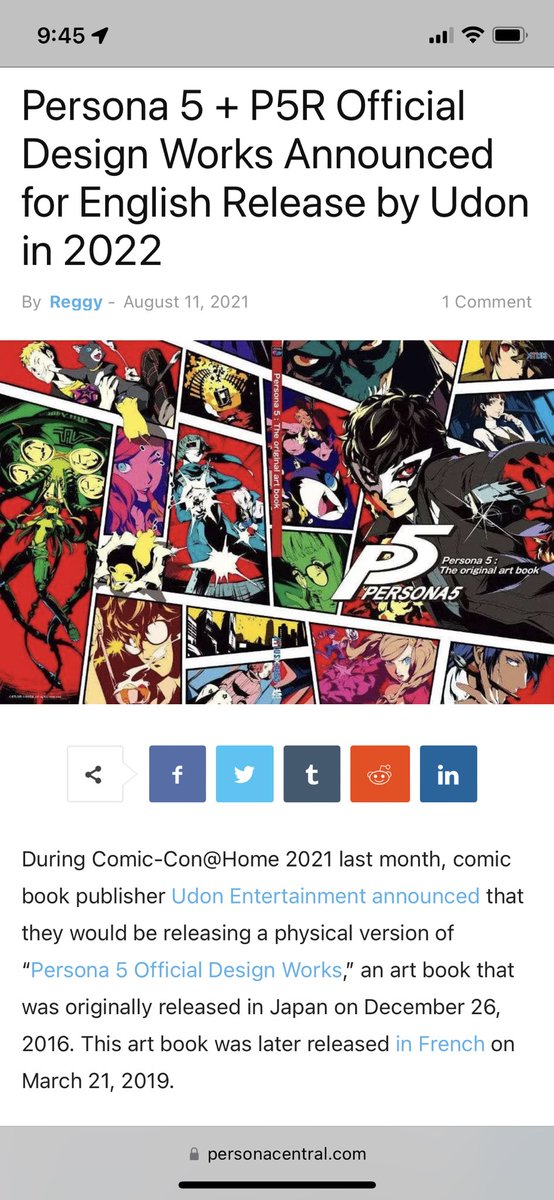 ev_jones's tweet photo. Hey @UdonEnt you guys announced this last year…almost a year later and we have a lot of beach specials and manga… is this still happening?#persona #persona5 #videogames https://t.co/jGcMYMI8zG