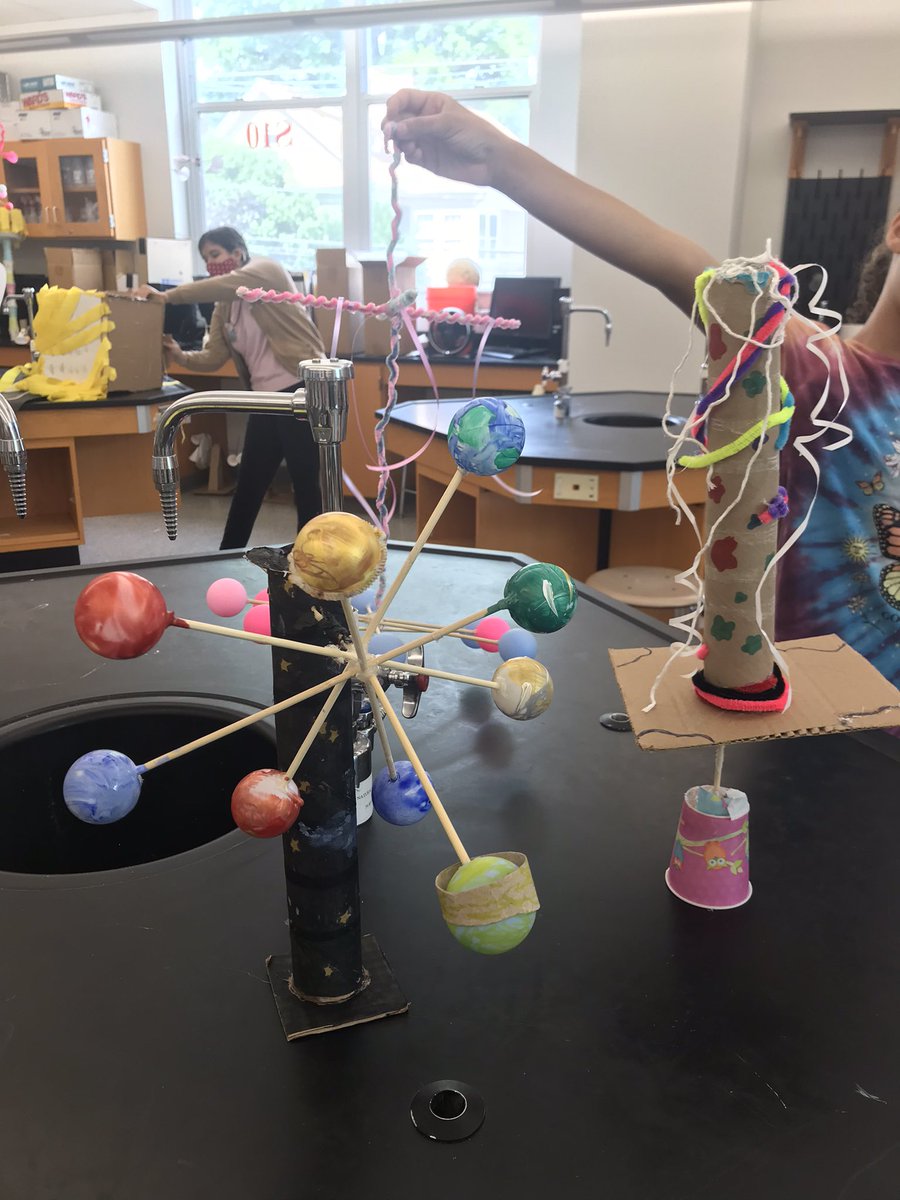 BMS STEM Camp students created kinetic sculptures that moved with the wind.<a href="/7BTeamBMS/">Mrs. Benevento</a> @SciGuy07003