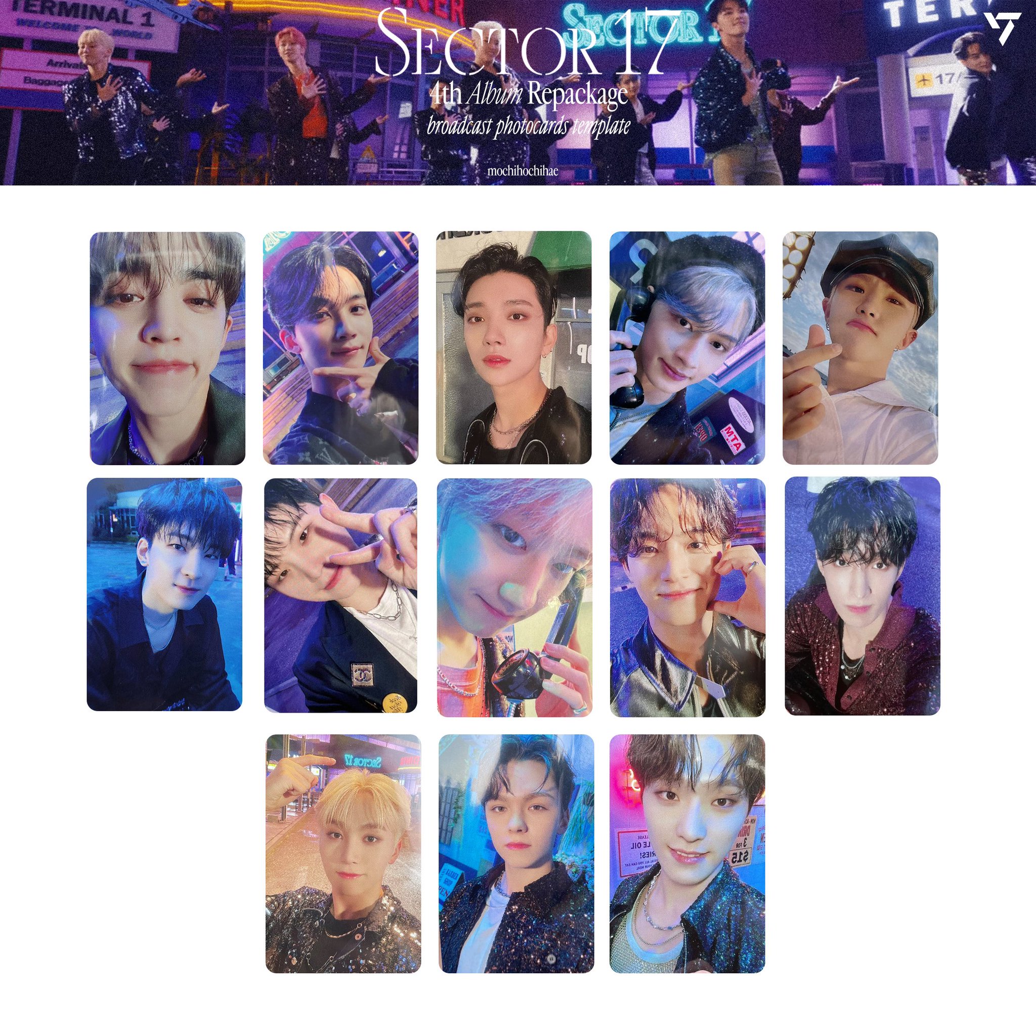 SEVENTEEN - SEVENTEEN sector17 コンパクト盤　トレカ　コンプリート SEVENTEEN - 4TH REPACKAGE ALBUM SECTOR 17 COMPACT ver