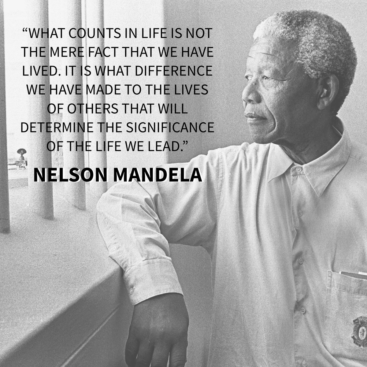 May we continue to learn from and honor the legacy of Nelson Mandela, not just today, but every day! #NelsonMandelaDay