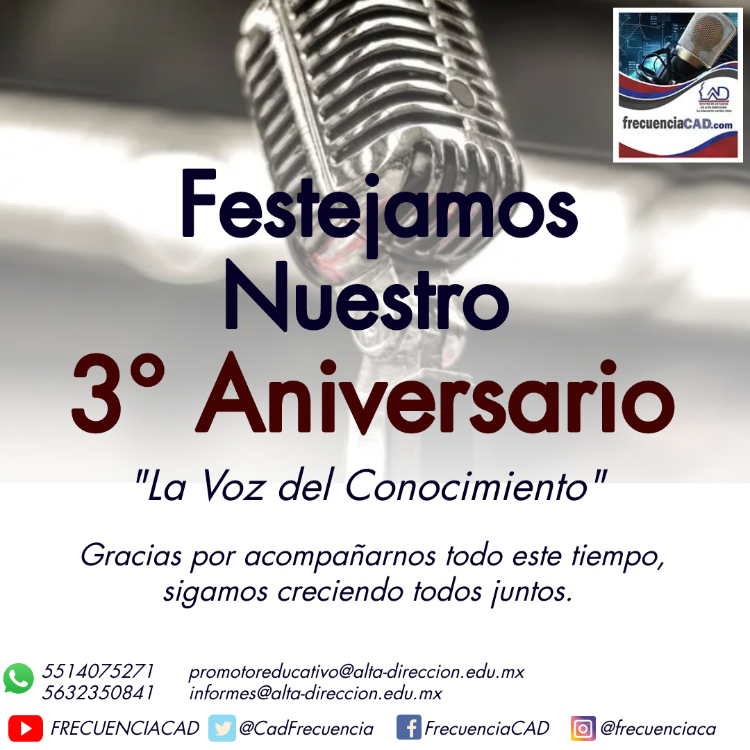CentroDireccion's tweet photo. Gracias por acompañarnos todo este tiempo, sigamos creciendo todos juntos
#FrecuenciaCAD 
#ComunidadCAD
#LaVozdelConocimiento
#CentrodeEstudiosenAltaDirección https://t.co/Tn05OVopSh