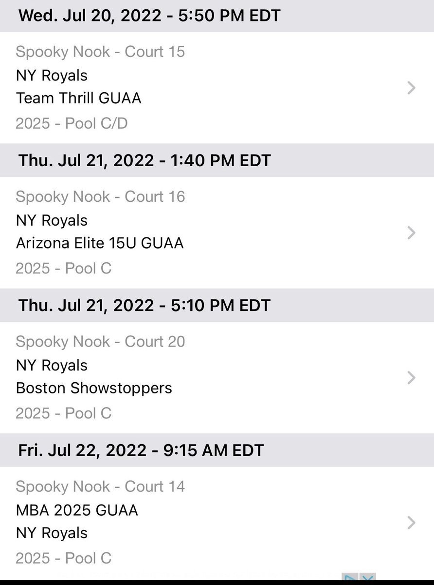 My Schedule for this weeks Showcase in Spooky Nook! <a href="/syracuseroyals/">New York Royals</a>