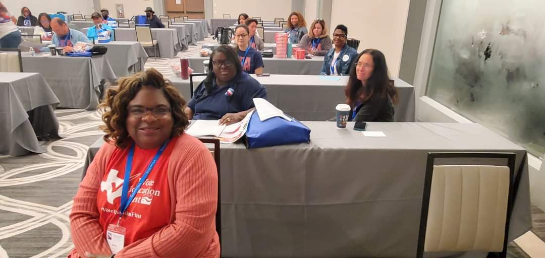 Tyler Education Association Executive Committee attending the 2022 State HOD in Houston