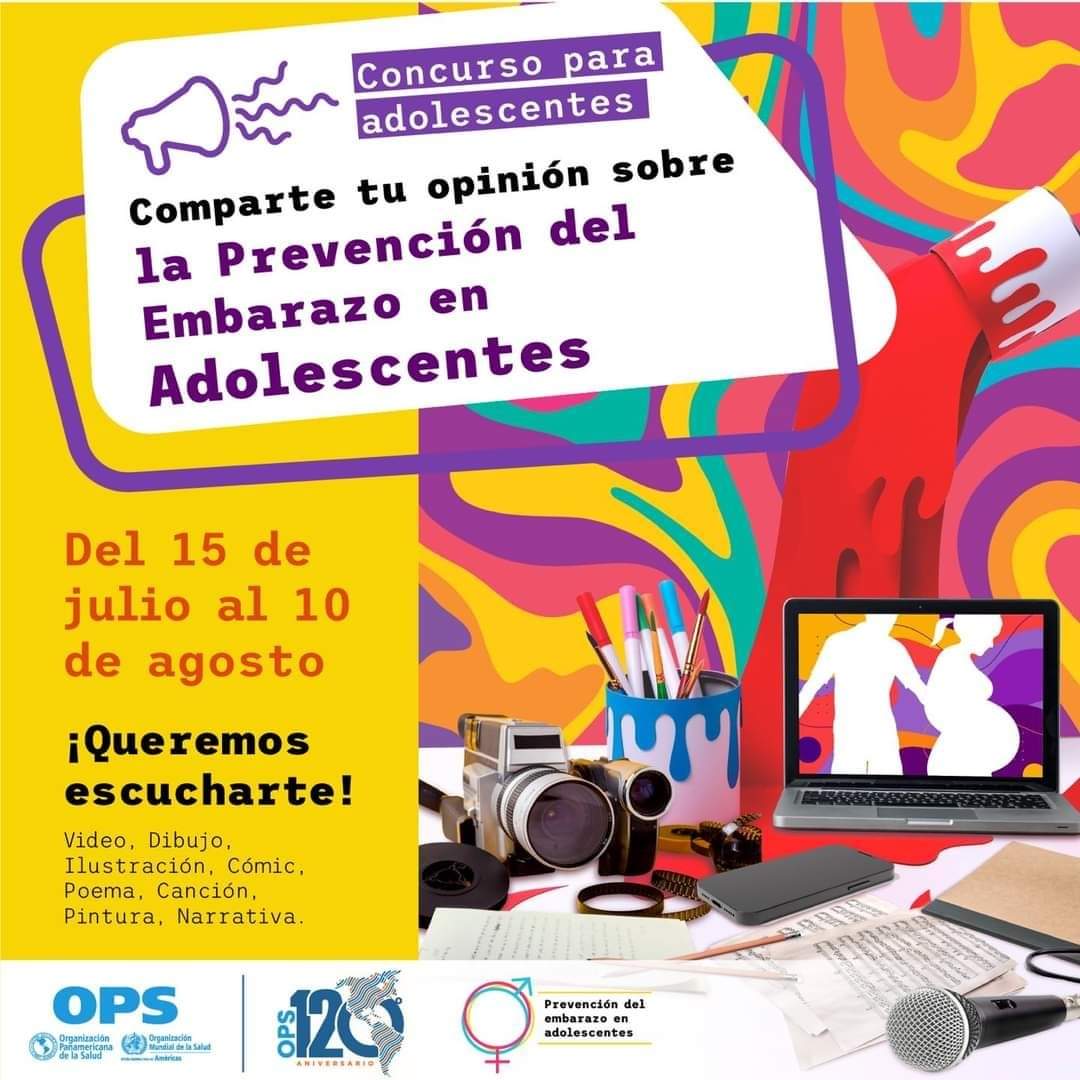 opscuba's tweet photo. 🔶️ ¡Atención, un concurso para jóvenes con varios premios, en efectivo y más‼️

➡ Comparte tu opinión sobre el embarazo en la adolescencia, a través del arte.

Bases del concurso ⬇️
https://t.co/QYtLY0tIQt 

➕ INFO: https://t.co/kr5zoVPhx9 https://t.co/atLmoYAlLu