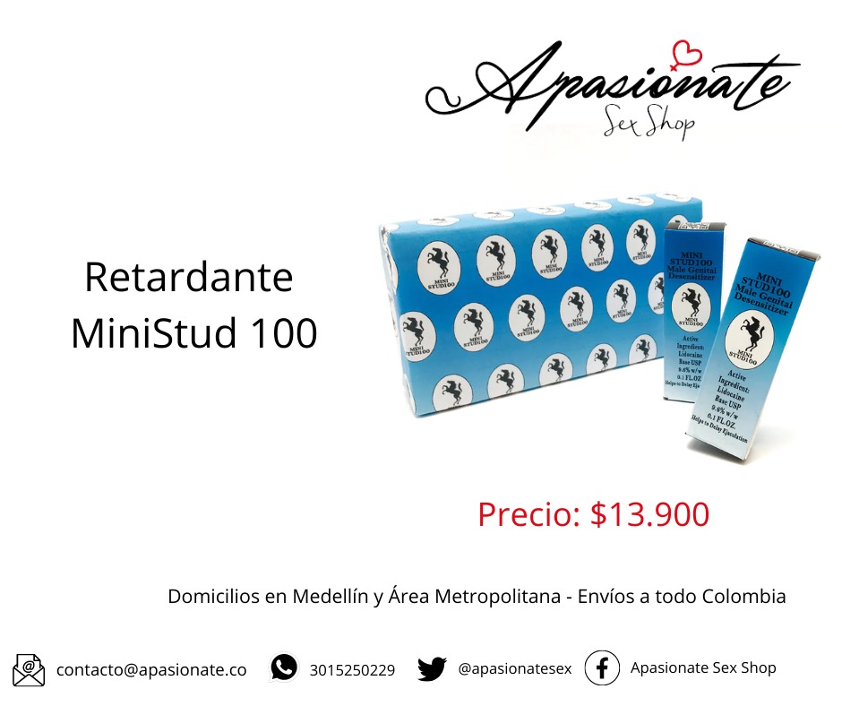 Retardante MiniStud100

Precio: $13.900

Domicilio discreto en Medellín y el Área Metropolitana - Envíos a todo el país.  

Somos <a href="/ApasionateSex/">Apasionate SexShop</a> 

Pregunta por lo que necesites. 

Pedidos al DM o al WhatsApp wa.link/m4lb82