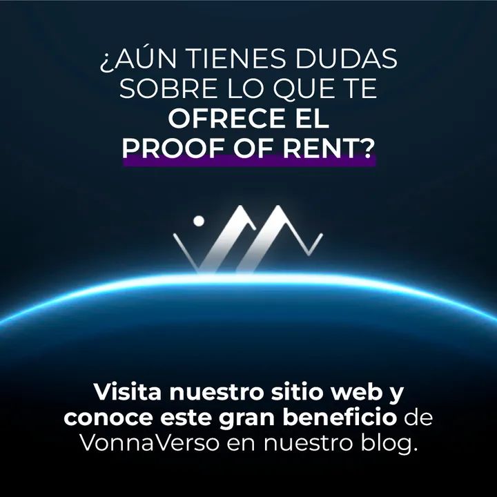 ¿Ya te enteraste de los beneficios del Proof of Rent? 🤔     

En nuestro blog te contamos todo el respecto. 🌌💻  

👉 Visita el link que aparece en nuestra Bio.  
👉 ¡Adquiere tu NFT de VonnaVerso en OpenSea! 
¿Tienes preguntas que hacernos? Comenta y con gusto te respondemos.