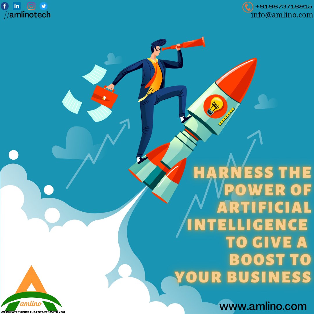 amlinotech's tweet photo. Contact Us:
+919873718915
info@amlino.com
https://t.co/RjDXRbzjIj
Follow On:-
//amlinotech
#artificialintelligencetechnology #softwaredevelopmentcompany #amlino #digitalamarketing #digitaladvertising #digitalindia #management #ERP #digitalbusinesstransformation #digitization https://t.co/ijzTfNzti2
