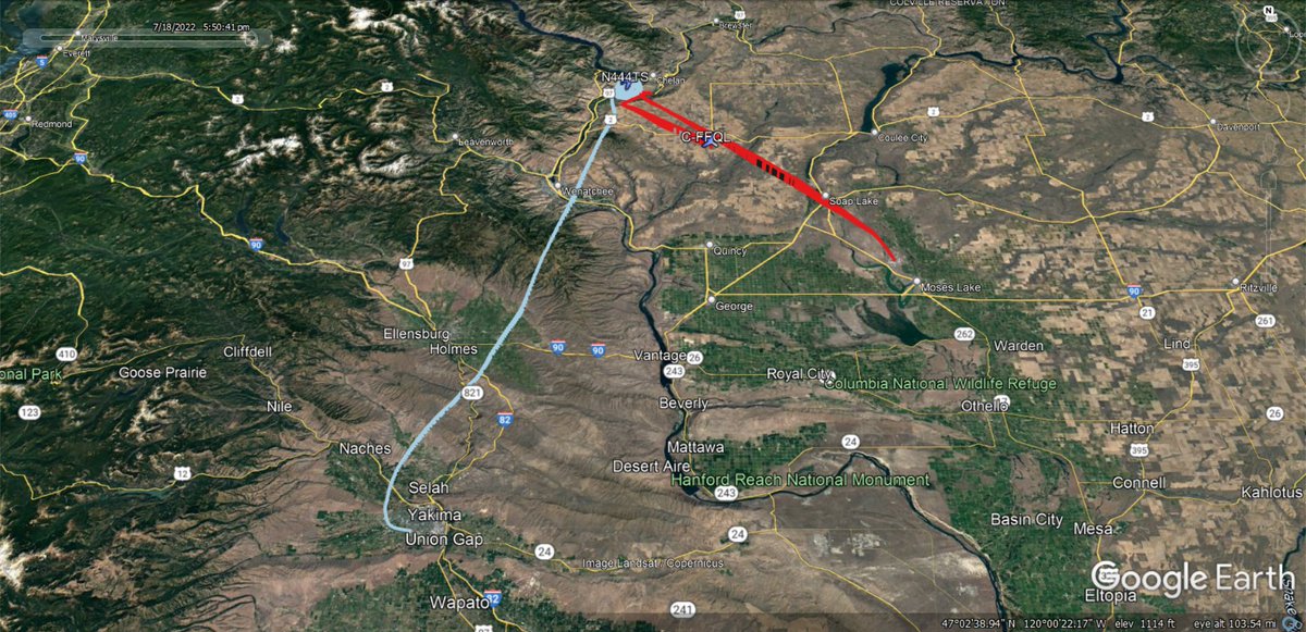 fire_feeds's tweet photo. Active Firefighting aircraft up over the #StaymanFire in #ChelanCounty #WA which is at 150+ acres
Scanner Feed - https://t.co/S5bI1MCxeY
Vanarsdale Air Service #N444TS out of Yakima
Conair Group #CFFQL out of Moses LK
๐บ๐ธ๐จ๐ฆโค๏ธโ๐ฅ
There may be other aircraft that don't show up here https://t.co/4kxsU88LPe
