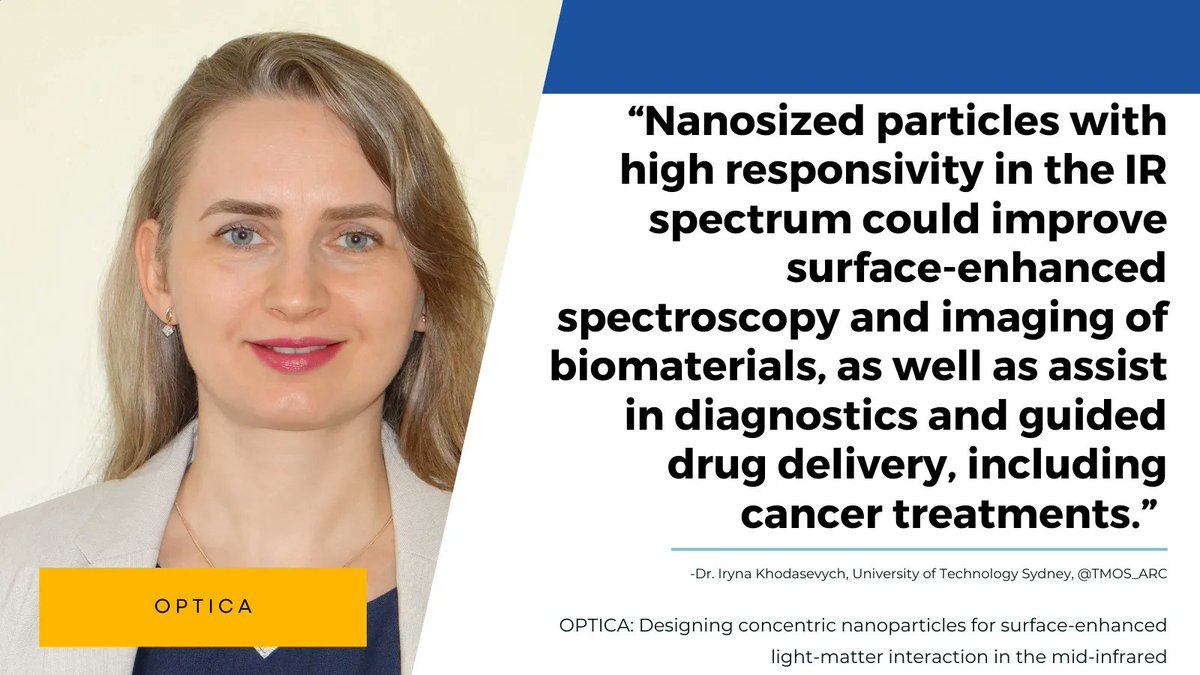TMOS_ARC's tweet photo. Congratulations to TMOS researchers on their recent publication in Optica: Designing concentric nanoparticles for surface-enhanced light-matter interaction in the mid-infrared.

READ: https://t.co/eVDFBNHq6d https://t.co/CWWeY3ROV9
