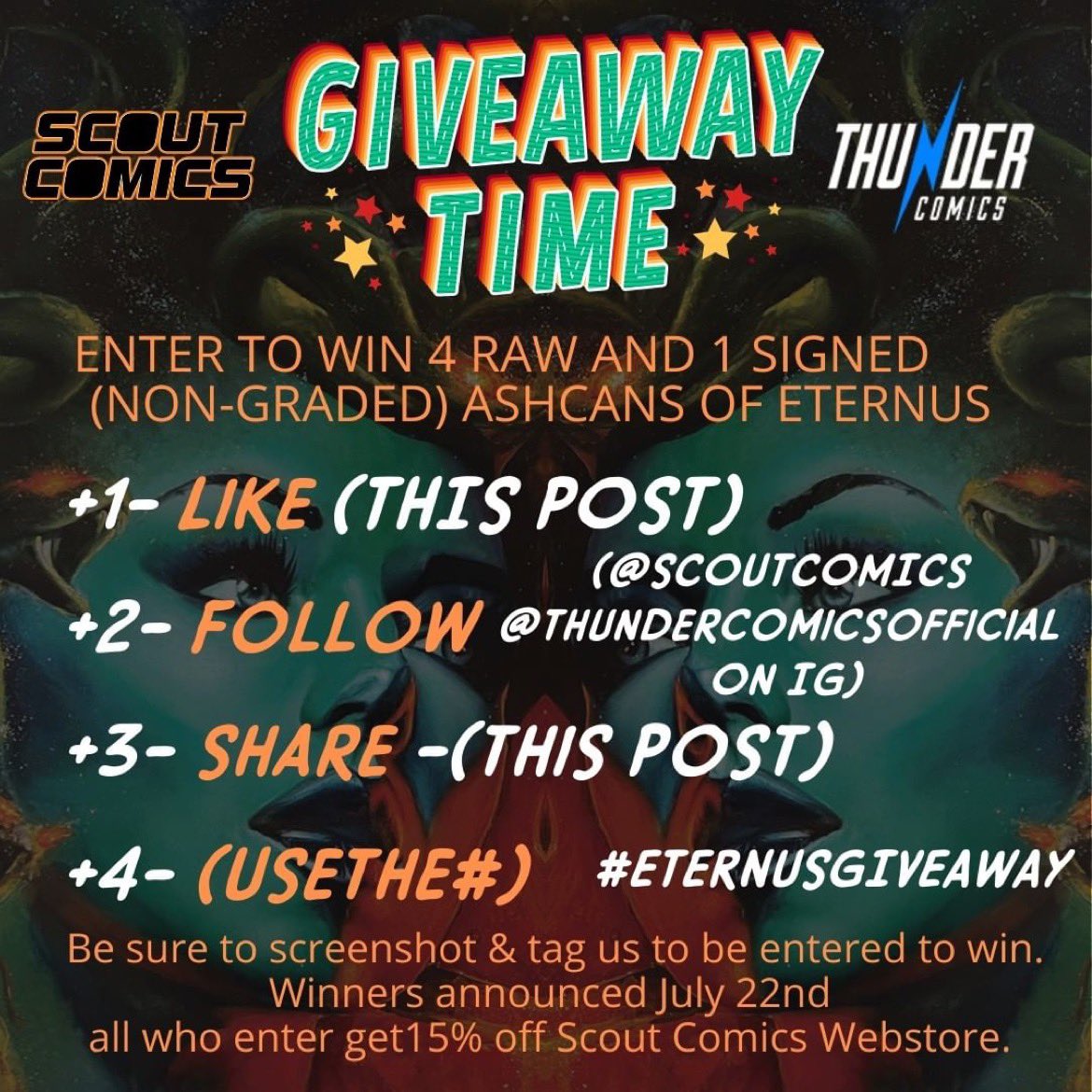 You’re not going to want to miss this <a href="/ScoutComics/">Scout Comics and Entertainment</a> Instagram giveaway! Be sure to visit our IG profiles for all entry details. #SDCC #SDC2022 #comics