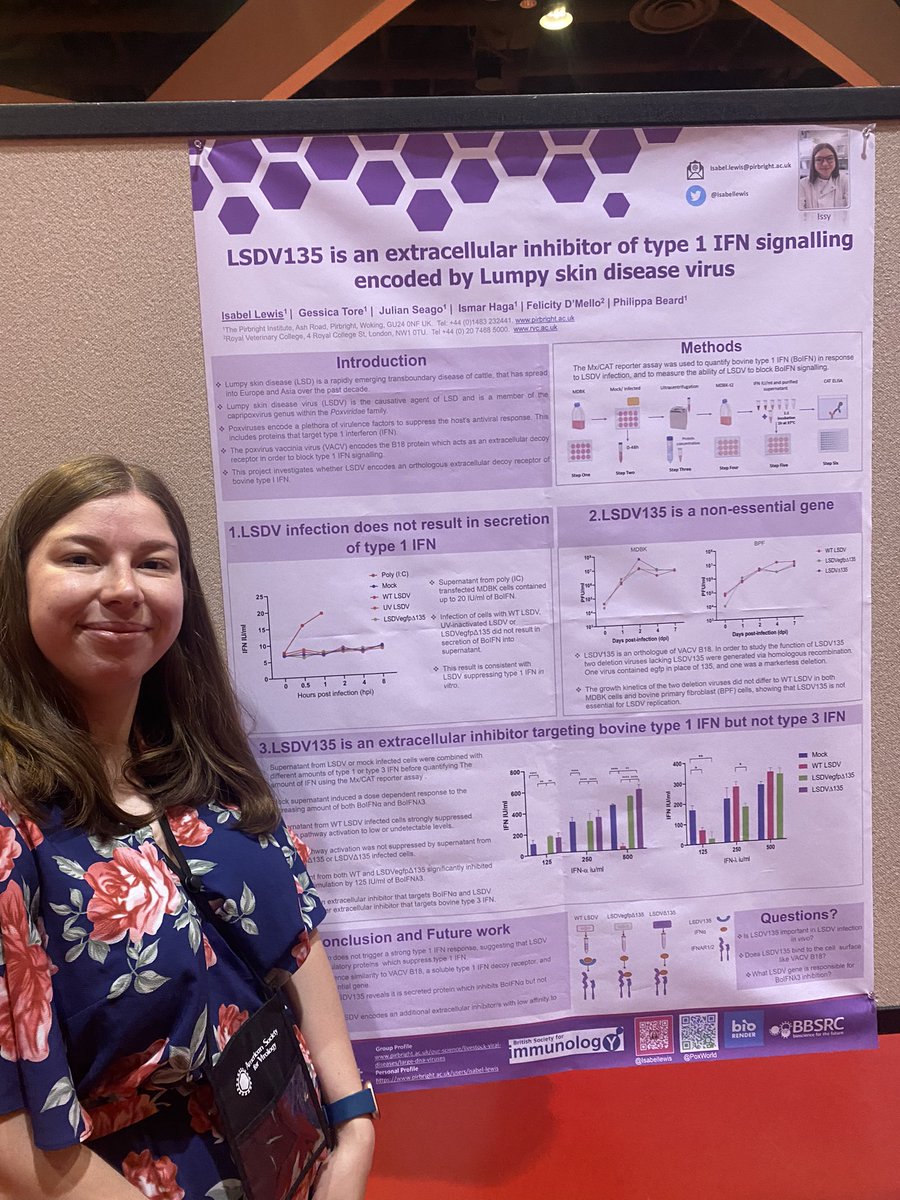 Come see my poster on lumpy skin disease virus this evening <a href="/AmerSocVirol/">American Society for Virology</a> number P32-2😁! #ASV2022 #poxrocks <a href="/pox_world/">PoxWorld</a>