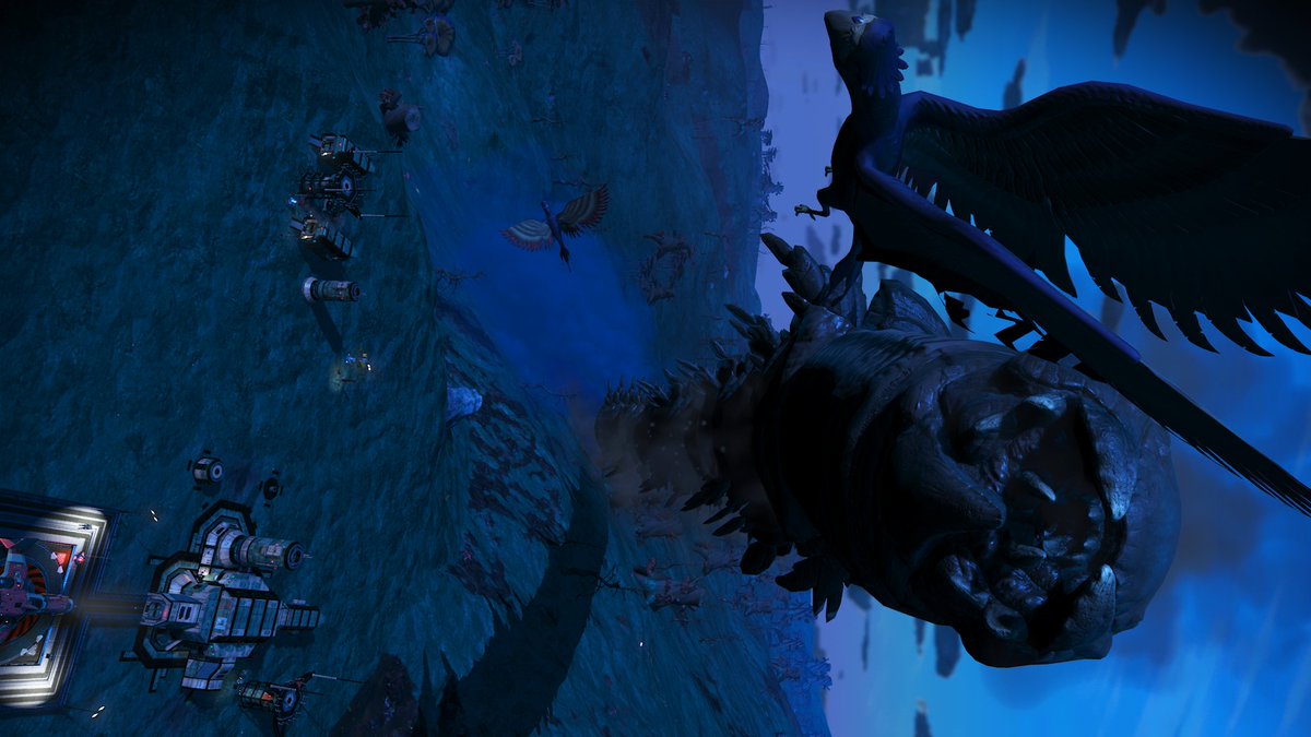 GunMeddle's tweet photo. From out of nowhere #NoMansSky #XboxShare https://t.co/b30PSSmnYa