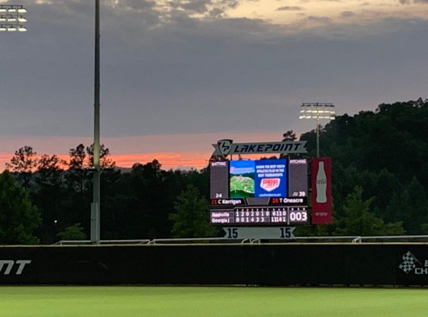CHAMPIONS!!! 

Georgia Jackets 17U American win the PBR Select Championship 11-6. 

17U American went crazy last 15 games going 12-3 with HUGE wins in WWBA and a PBR title.