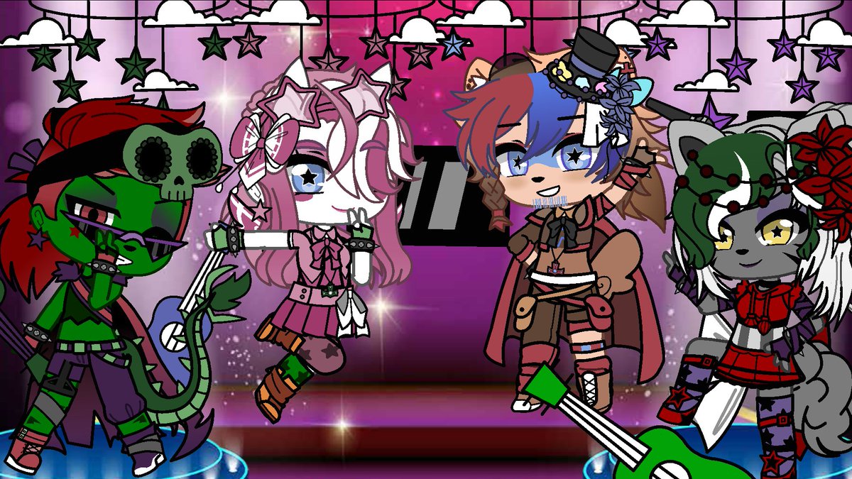 Funtime_CC's tweet image. Glamrocks before VS Glamrocks now! i held this off for too long! i hope they look better then before-