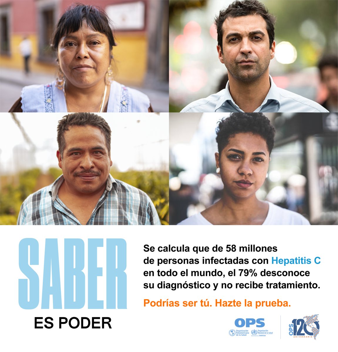 Para curarte de la hepatitis C es necesario saber si la tienes. #HazteLaPrueba 🧪🩸 en el servicio de salud más cercano 👉🏻 🏥.