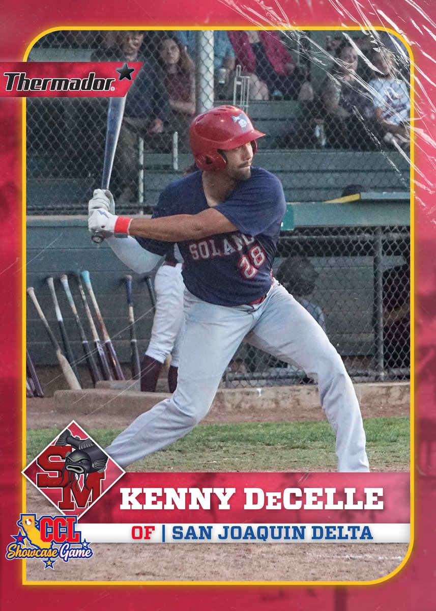 CCL_Baseball's tweet photo. The CCL congratulates outfielder @KennyDecelle of the @SolanoMudcats and @SJDCBaseball for being selected to the 2022 CCL Showcase Game presented by ABDG. 

#MudcatStuff #dsquad #CCLBaseball https://t.co/z0yxr6oW5j