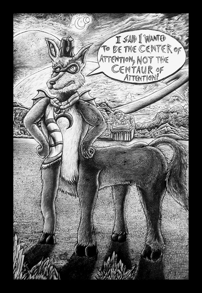OctazureArts2's tweet photo. Demake ink artwork of the Centaur joke for @MurphySlaugh 

Artwork(c)R.C. June-July '22 https://t.co/jjMHSN3tKF