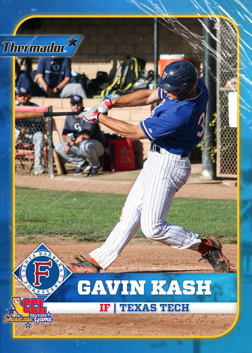 The CCL congratulates infielder @Gavinkash6 of the <a href="/SBForesters/">SB Foresters</a> and <a href="/TTU_Baseball/">Texas Tech Baseball</a> for being selected to the 2022 CCL Showcase Game presented by ABDG. 

#SterItUp #WreckEm #CCLBaseball