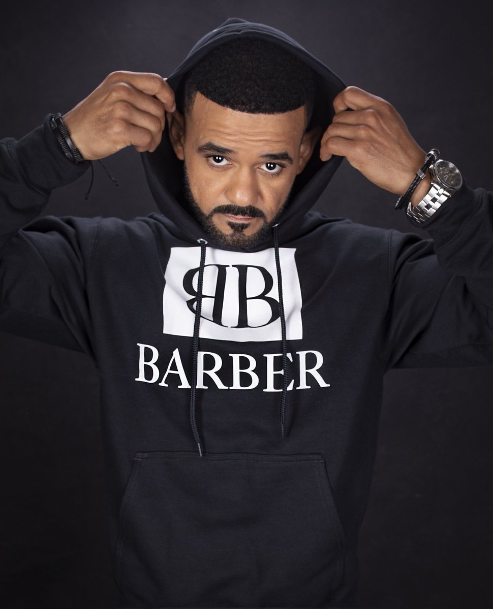 BoganStacy's tweet photo. Need a barber💈✂️ go check out Johnathon LeBron on IG @lebron_12barber great barber and great swag. Modeled by @abe_lopez_84 on IG. Brand photoshoot. https://t.co/SvJDXVNQCC