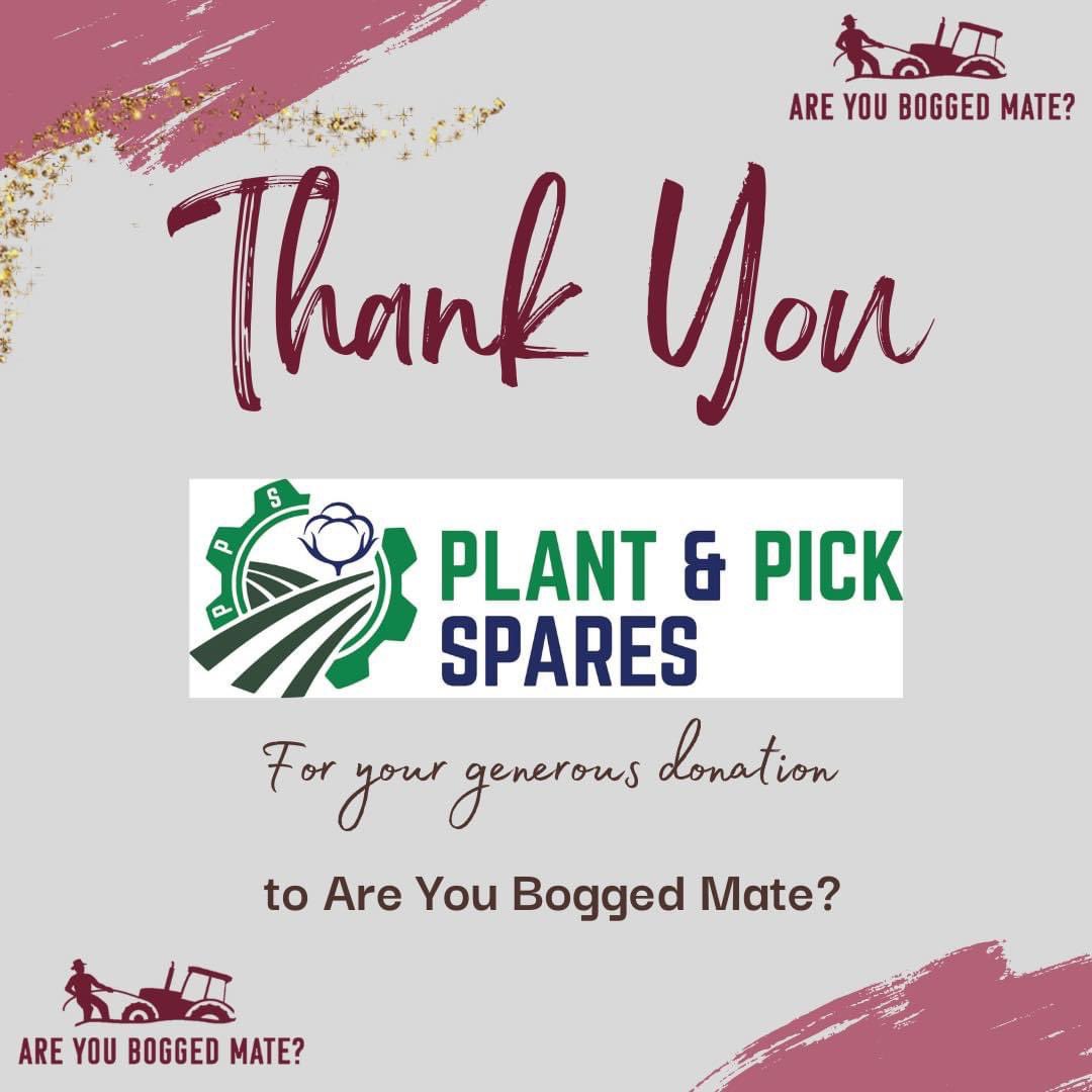 Shout out to <a href="/plantandpick/">Plant & Pick Spares</a> for generously donating a % of their sales to AYBM. 
Thanks champions! 🙌🏼 

#areyouboggedmate