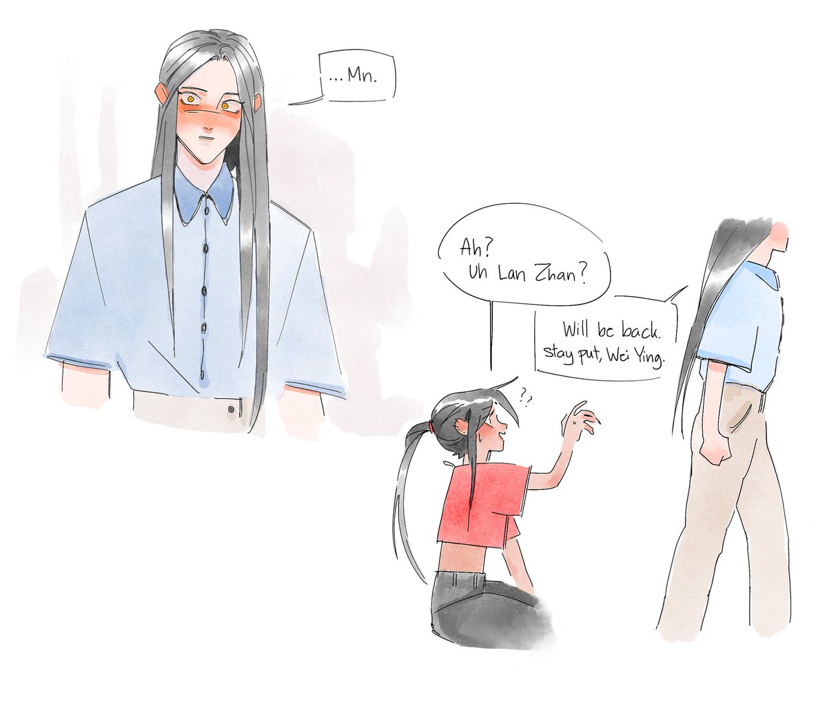 imi_mimimoo's tweet photo. Someone help Wei Ying. He didn't get an infection, Lan Zhan is just strangling him bc of it.
#MDZS #WangXian #MoDaoZuShi https://t.co/OmVCAF72nf