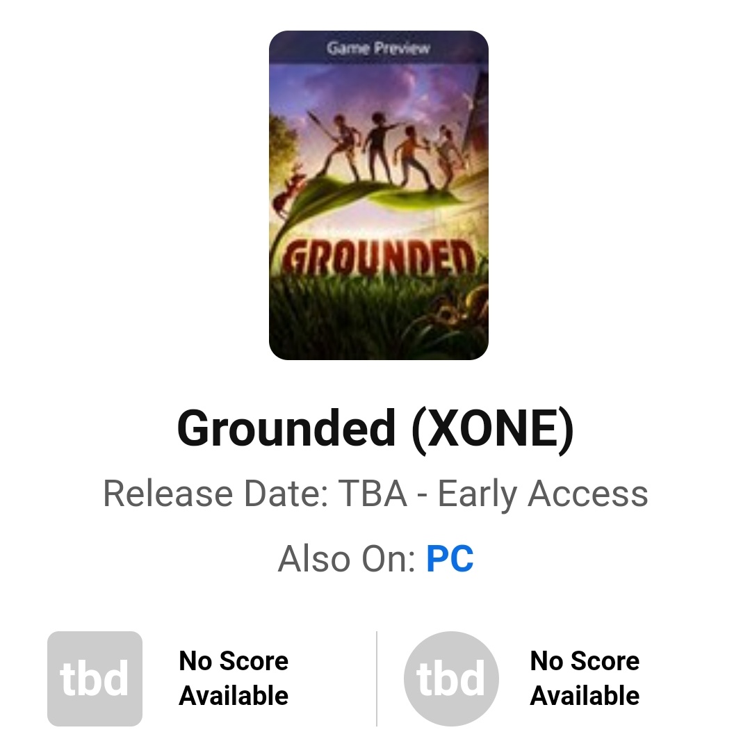 JayTechTV on Twitter "Let's bet 85 that GROUNDED won't get a 85 on