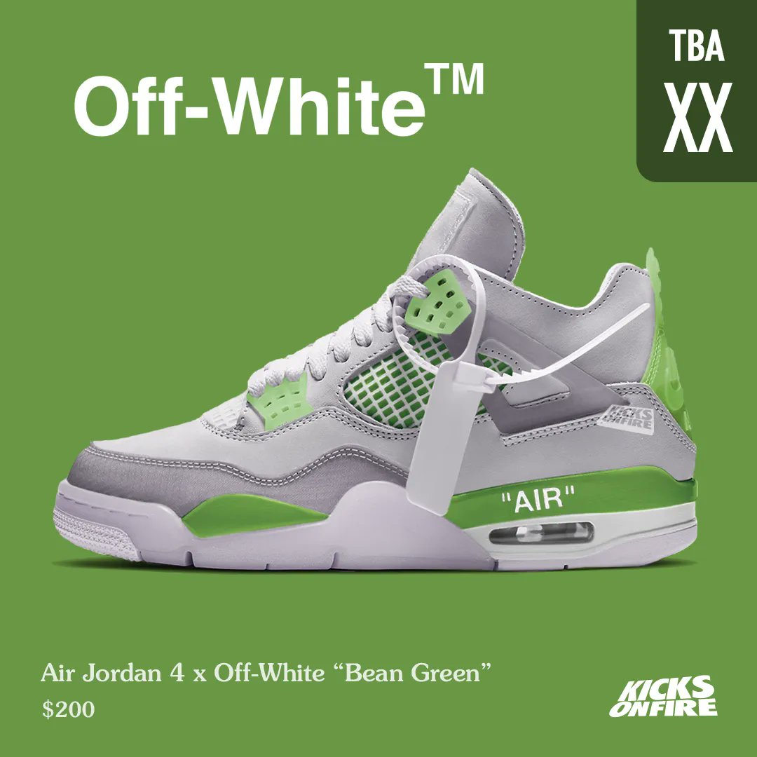 green jordans off white
