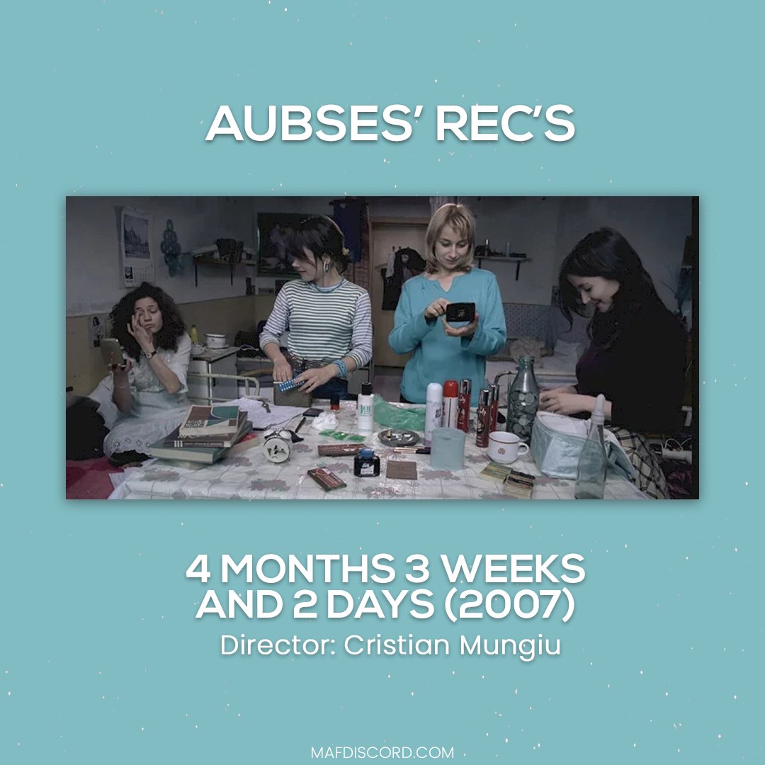 mafdiscord's tweet photo. Our next set of movie recommendations about #friends and #friendship in honor of #InternationalDayofFriendship comes from our Admin Aubs.
#4Months3WeeksAnd2Days #ThreeColorsRed #CareerGirls #LaCeremonie #filmrecs #filmbuffs #movienight #moviecommunity #MaF https://t.co/rlWe3FfF1q