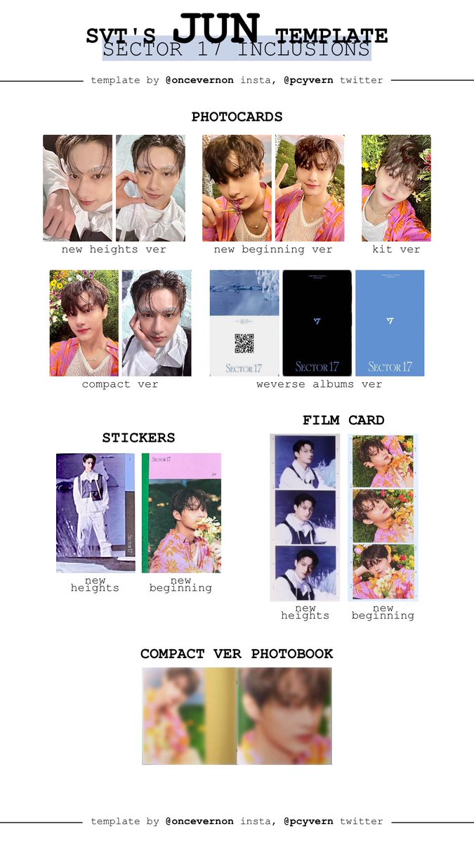 individual member seventeen sector 17 templates for jun, hoshi