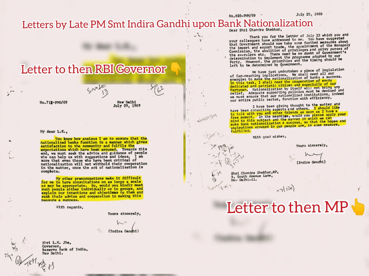𝗕𝗮𝗻𝗸𝘀 𝗡𝗮𝘁𝗶𝗼𝗻𝗮𝗹𝗶𝘇𝗮𝘁𝗶𝗼𝗻 was Historical Event so as the Golden words of Indira Gandhi, Sculptor of 𝐍𝐚𝐭𝐢𝐨𝐧𝐚𝐥𝐢𝐳𝐚𝐭𝐢𝐨𝐧 Letters Depict that it was Passionate,Progressive &amp; Patriotic Reform 
#ListenPmPSBsNot4Sale