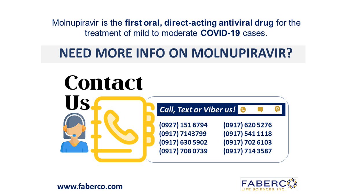 fabercolife's tweet photo. For questions about Molnupiravir, we are here to assist. https://t.co/wOeDN34k5r