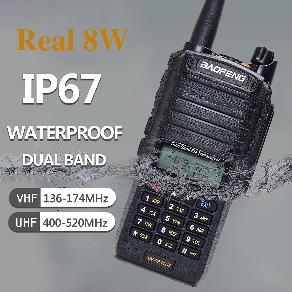 baofeng wholesale waterproof UV-9R plus
MOQ is 20 piece. Price is $21.3/pcs without shipping cost.
If you have any interested, you could also check our website as below:alibaba.com/product-detail…

#hamradio
#walkietalkie
#twowayradio
#baofeng
#DX