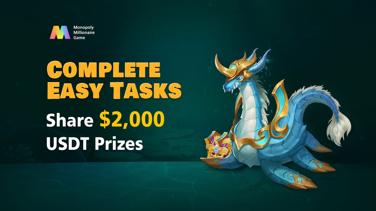 🎁$2,000 #Airdrop for #MMG users!🎁

To enter
1⃣Follow <a href="/MMG_GameFi/">Monopoly Millionaire Game</a> 
2⃣RT, Like the post &amp; Tag 3 friends
3⃣Enter #MMG telegram group
t.me/monopolymillio…

🤩180 winners will be picked to share $2,000 USDT!

📍Participate at: gleam.io/uVqIs/monopoly…
